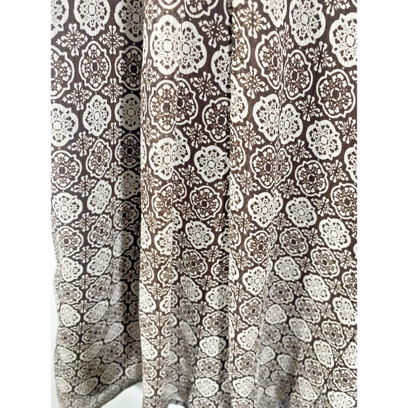 Attention Kmart Skirt Sz XL Brown White Print Chiffon Y2K Boho Forest Fairy NEW - Picture 6 of 15